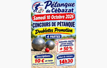 Concours de Pétanque 4 Parties Promotion
